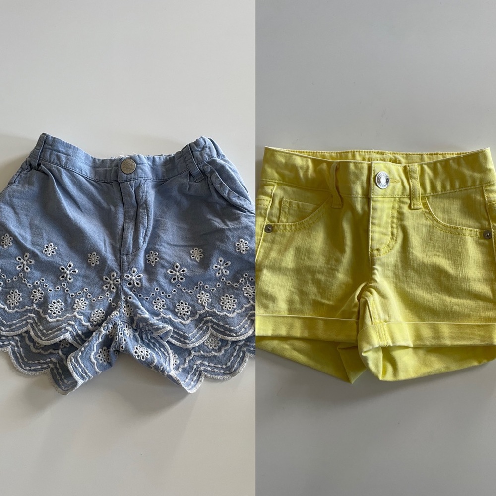 Justice and H&M girls shorts